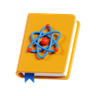 3d science book logo