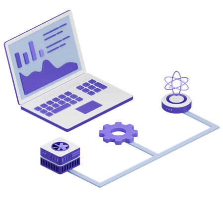 Science des données  3D Icon