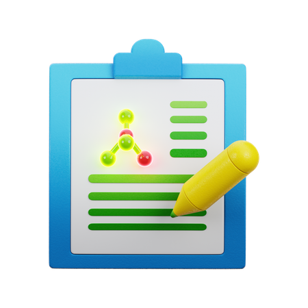Science Report  3D Icon