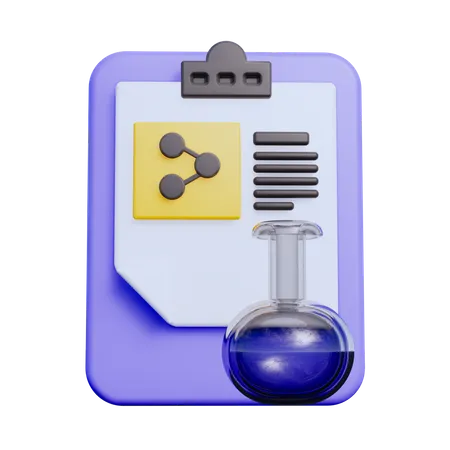 Science Report  3D Icon