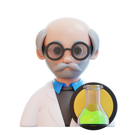 Scientific Senior  3D Icon