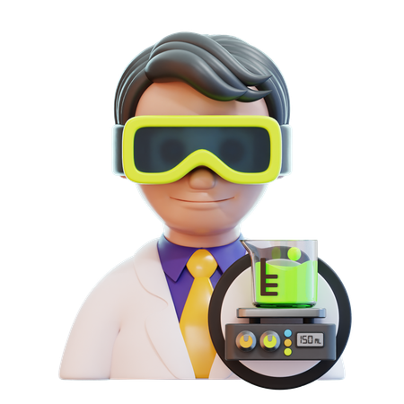 Scientifique  3D Icon