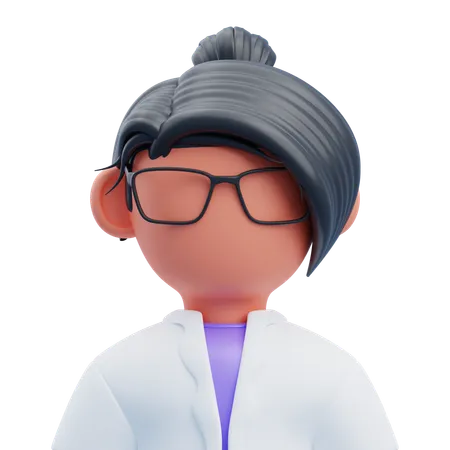 Femme scientifique  3D Icon
