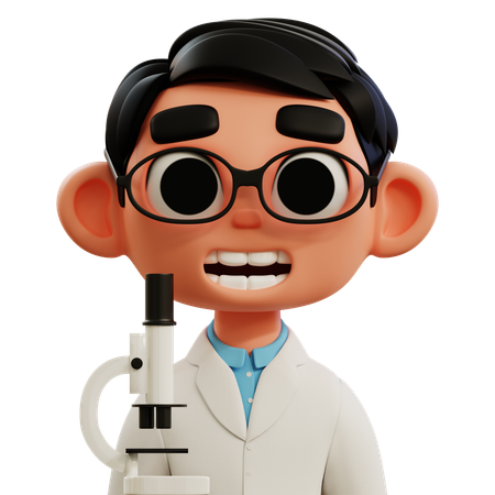 Scientist  3D Icon