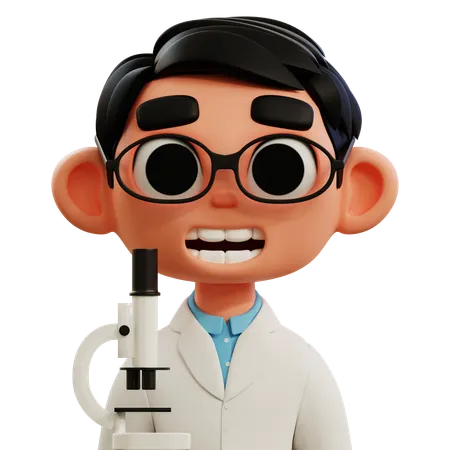 Scientist  3D Icon