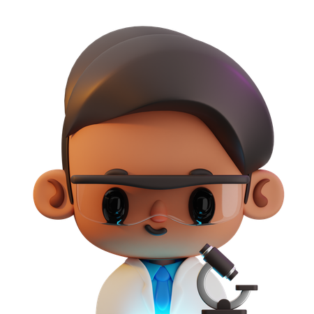 Scientist  3D Icon