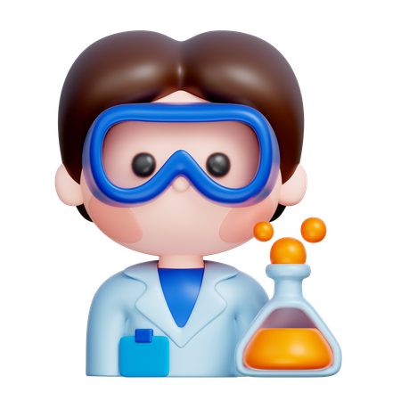 Scientist  3D Icon