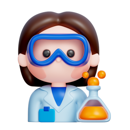 Scientist  3D Icon