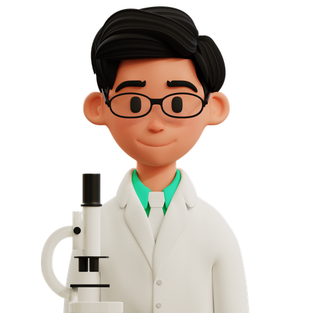 Scientist  3D Icon