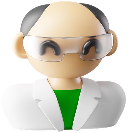 Scientist  3D Icon