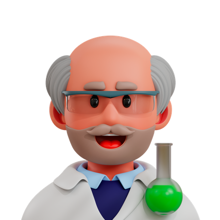 Scientist  3D Illustration