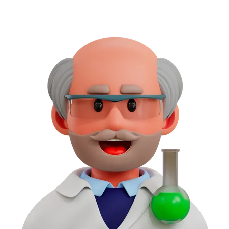 Scientist  3D Illustration