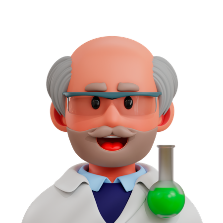 Scientist 3D Illustration