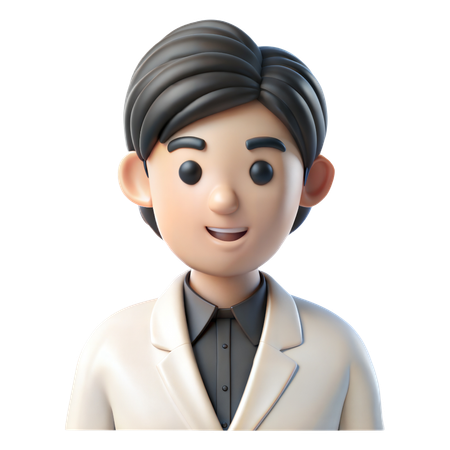 Scientist Avatar  3D Icon