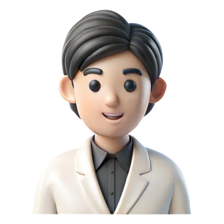 Scientist Avatar  3D Icon