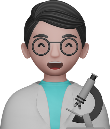 Scientist Avatar  3D Icon