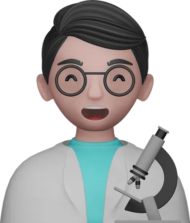 Scientist Avatar  3D Icon