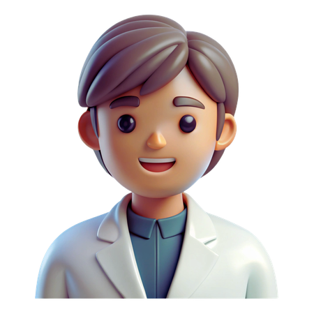 Scientist Avatar  3D Icon