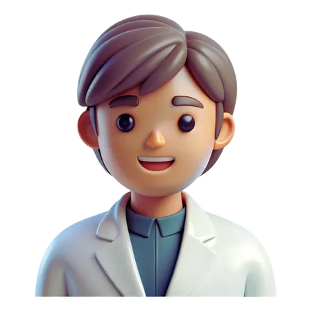 Scientist Avatar  3D Icon