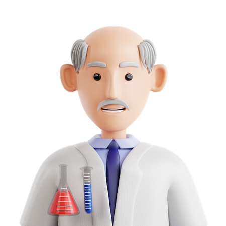 Scientist Avatar  3D Icon