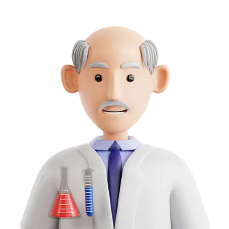 Scientist Avatar  3D Icon