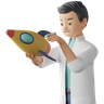 rocket science emoji 3d