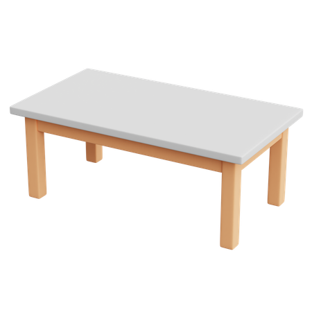 Scientist Table  3D Illustration