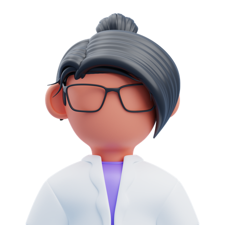 Donna scienziata  3D Icon