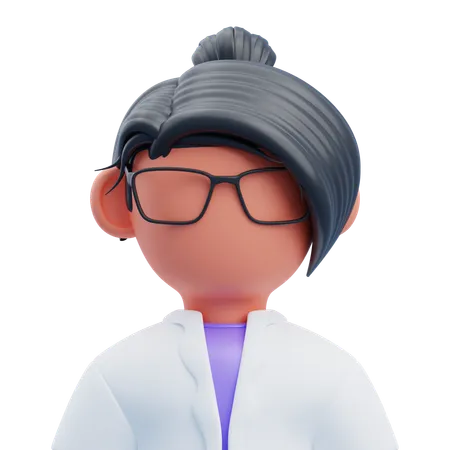 Donna scienziata  3D Icon