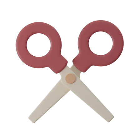 3 D Render Of Scissors 3D Icon