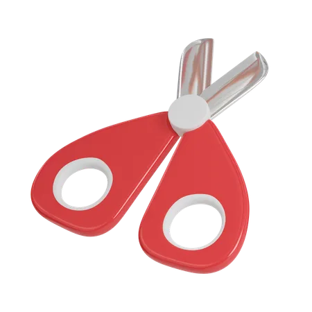Scissors Icons Minimal 3 D Illustration School Education 3D Icon