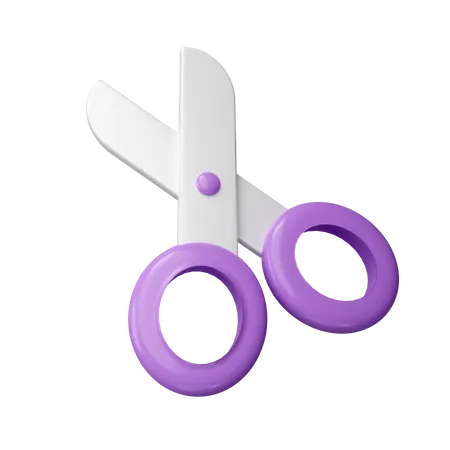 3 D Scissors Education Medicine Hairdressing Supplies Stationery Icon Isolated On Background Icon Symbol Clipping Path 3 D Render Illustration 3D Icon