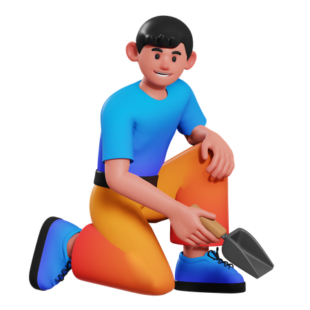 Scoop Boy  3D Icon