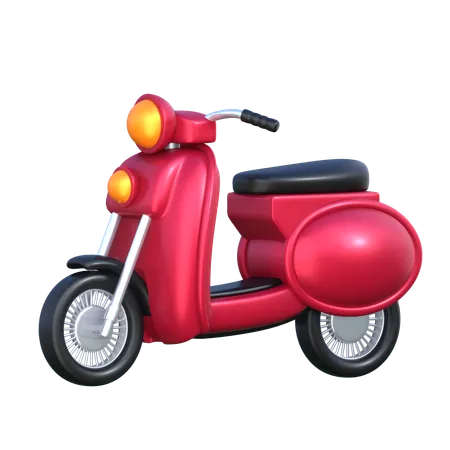 Scooter 3 D Transportation Icon 3D Icon