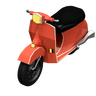3d scooter illustration