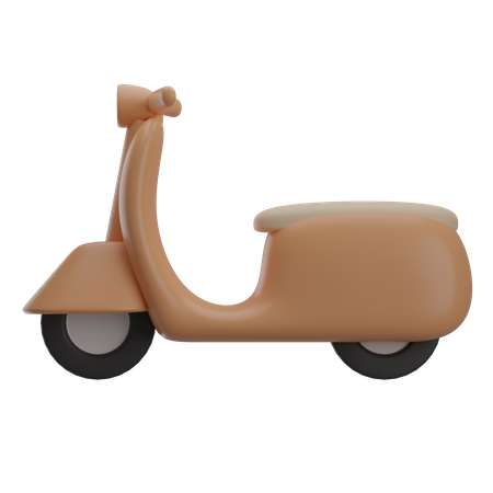 Scooter  3D Illustration