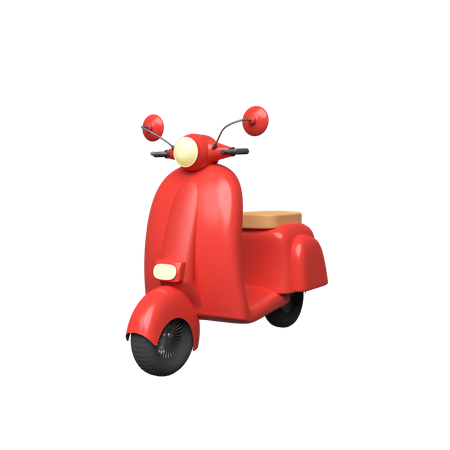 Scooter  3D Illustration