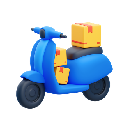 Scooter de reparto  3D Icon