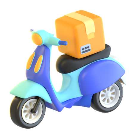 Scooter de reparto  3D Icon