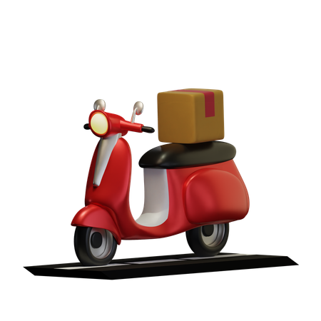 Scooter de reparto  3D Icon