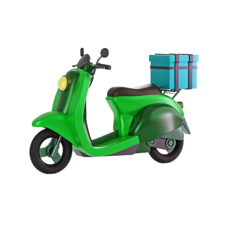 Scooter de reparto  3D Illustration