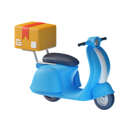 Scooter de reparto  3D Illustration