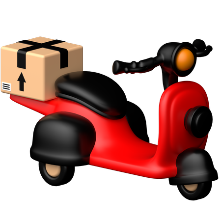 Scooter de reparto  3D Icon