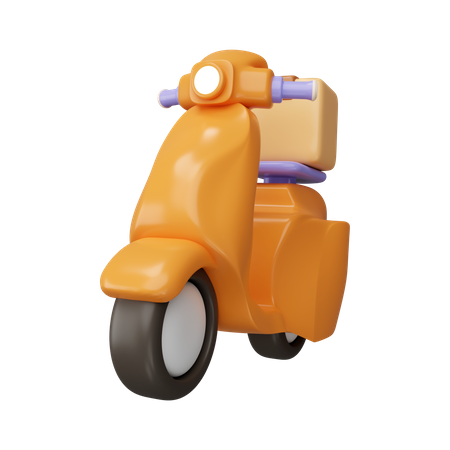 Scooter de reparto  3D Icon