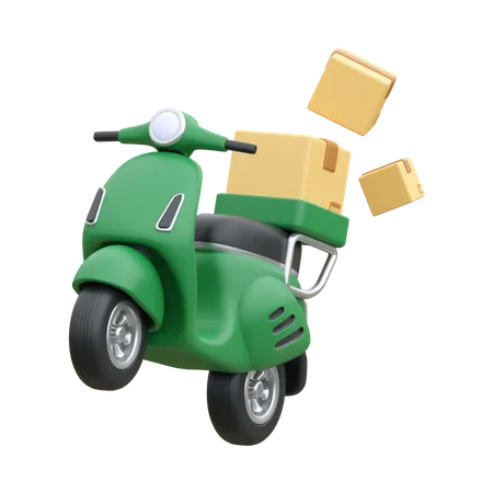 Scooter de reparto  3D Icon