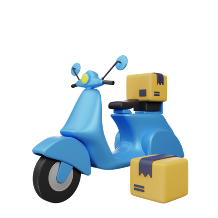 Scooter de reparto  3D Icon