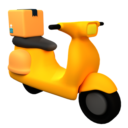 Scooter de reparto  3D Icon