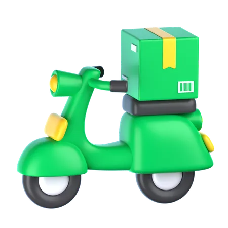 Scooter de reparto  3D Icon