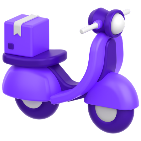 Scooter de reparto  3D Icon