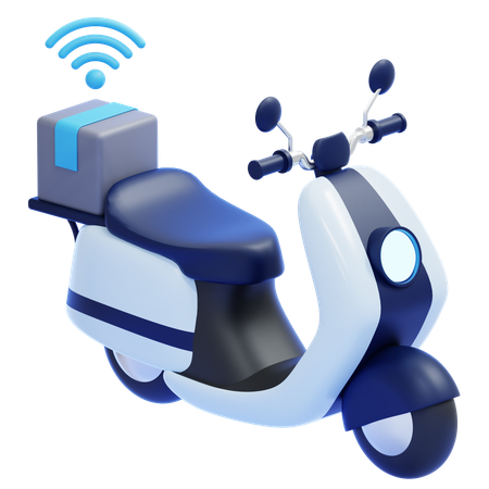 Scooter de entrega de comida  3D Icon